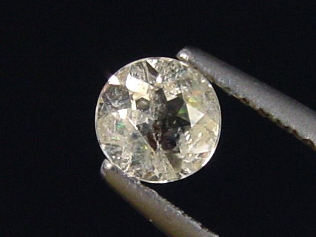 Topas 0,49 Ct. Rund facettiert - Schneckenstein, Sachsen, Deutschland