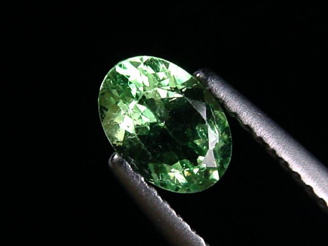 Tsavorite Garnet 0,88 Ct. top color oval