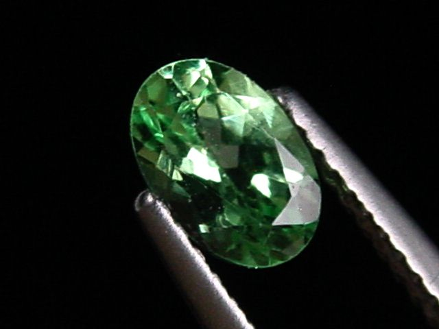 Tsavorit Granat 0,79 Ct. Spitzenfarbe Oval Tansania