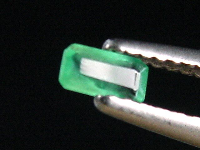 Emerald 0,15 Ct. octagon Habachtal, Austria