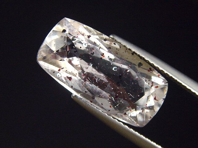 Lepidocrocit in Quarz 8,07 Ct. Antikschliff