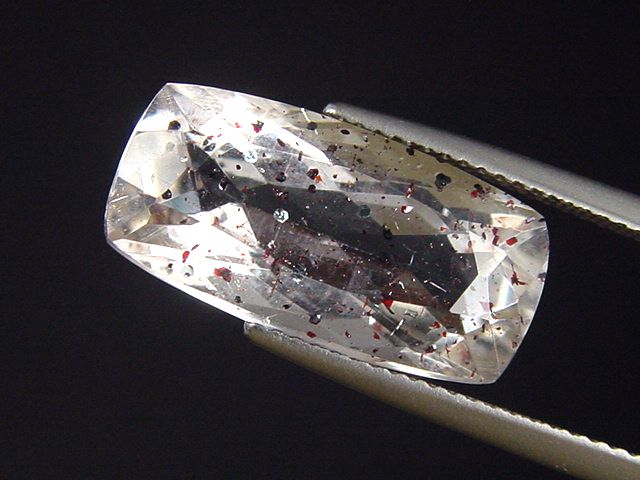 Lepidocrocit in Quarz 8,07 Ct. Antikschliff