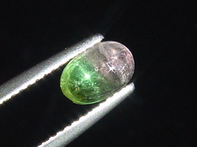 Star Tourmaline 1,04 Ct. with 4 ray star rare cabochon Brazil