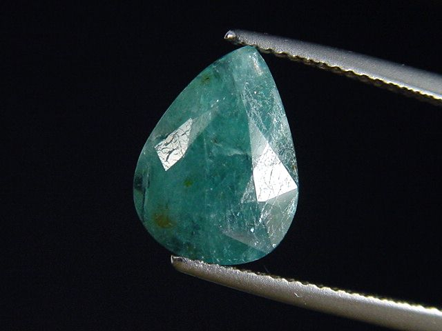 Grandidierit 3,49 Ct. selten facettiert Tropfen Madag. B-Qualität