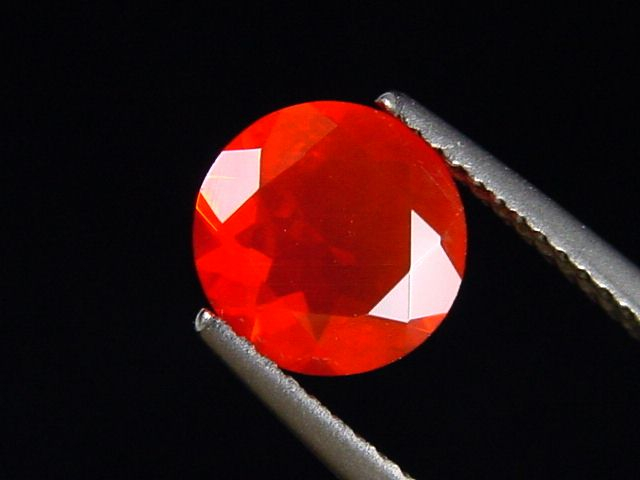 Feueropal 1,12 Ct. Rund 8 mm Mexiko