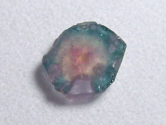 Watermelon Tourmaline 1,79 Ct. polished crystal slice Brazil