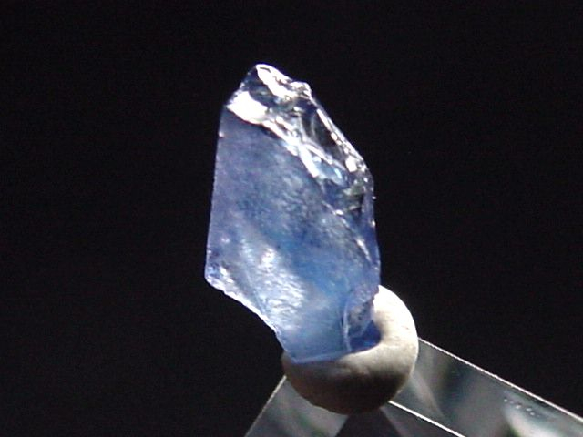 Benitoite crystal 7 mm - San Benito Co., California, USA