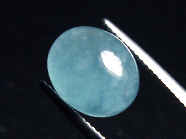 Aquamarin 7,05 Ct. 12 x 10 mm Oval Cabochon