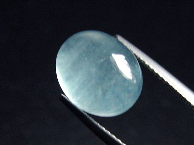 Aquamarin 6,63 Ct. 12 x 9,5 mm Oval Cabochon