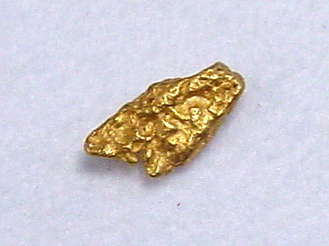 Gold nugget 5,5 mm - Selperinoja, Lappia, Finland