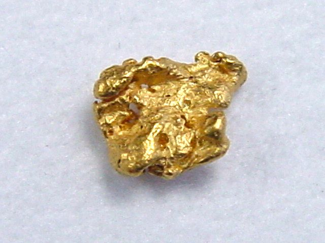 Gold nugget 5,5 mm - Selperinoja, Lappia, Finland