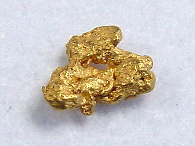 Gold nugget 5,5 mm - Selperinoja, Lappia, Finland