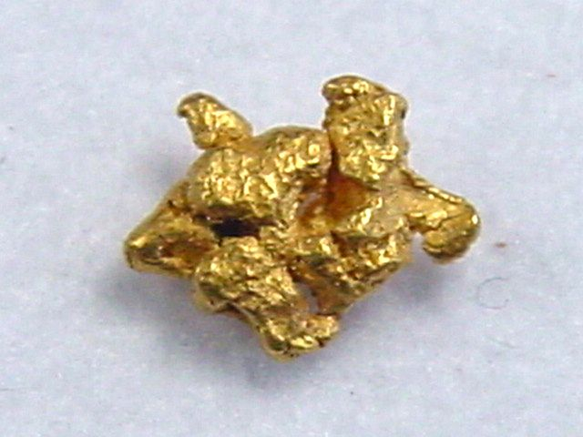 Gold nugget 5 mm - Selperinoja, Lappia, Finland