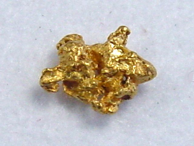 Gold nugget 5 mm - Selperinoja, Lappia, Finland