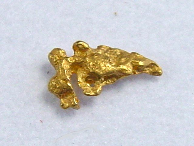 Gold nugget 6,5 mm - Selperinoja, Lappia, Finland