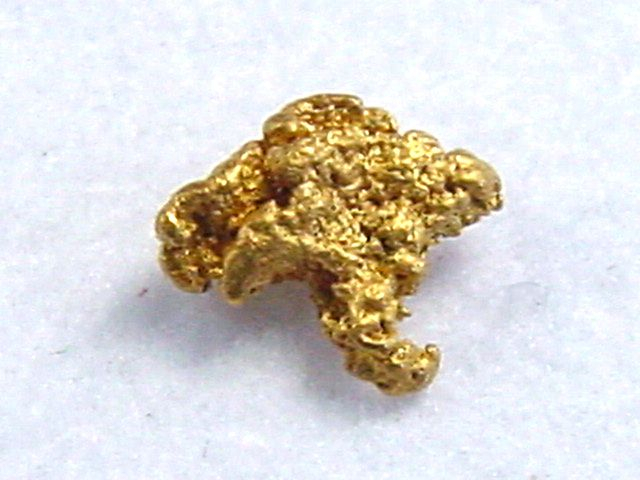 Gold nugget 5,5 mm - Mäkärä, Lappia, Finland