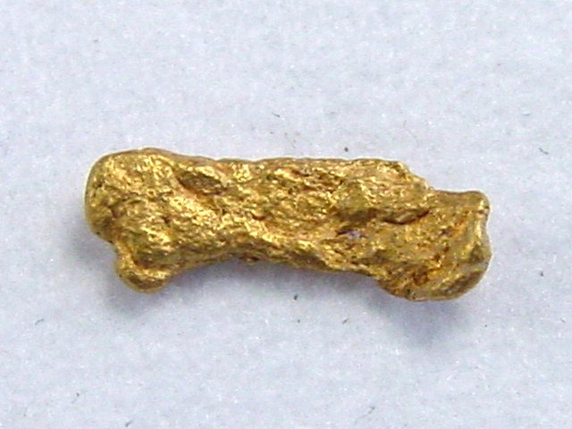 Gold nugget 8 mm - Jäkälä-Äytsi, Lappia, Finland