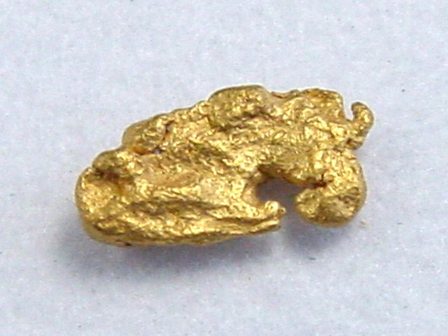 Gold nugget 7,5 mm - Jäkälä-Äytsi, Lappia, Finland