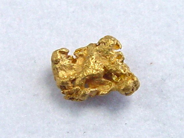 Gold nugget 6 mm - Harrioja, Lappia, Finland