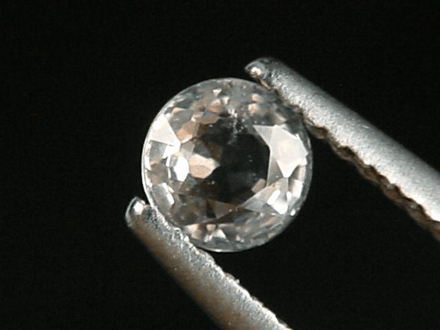 Saphir 0,46 Ct. Naturfarbe Rund Tansania