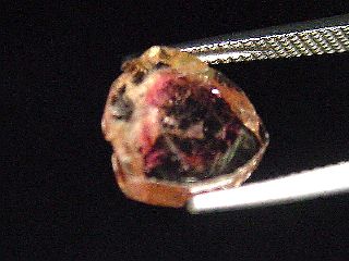 Turmalin zweifarbig 2,47 Ct. Scheibe 9,5 mm Brasilien