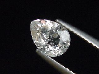 Pollucite 0,95 Ct. pear rare - Skardu, Pak.