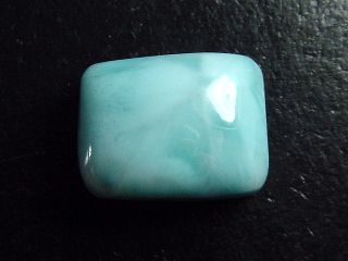 Larimar 18,11 Ct. Rechteck Cabochon - Dominik. Republik