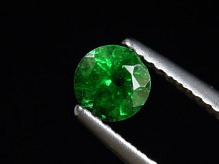 Tsavorite Garnet 0,54 Ct. fine color round