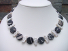 Keshi pearl necklace with Jasper