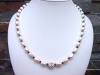 Baroque Pearl necklace with Garnet