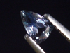 Saphir stahlblau 0,43 Ct. Naturfarbe Trillant Tansania