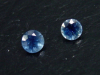Blue Sapphire pair 0,32 Ct. round