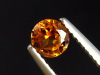 Spessartit Granat 0,56 Ct. leuchtend orange 4,5 mm Rund Tansania