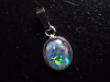 Opal / Edelopal Anhänger 10 x 8 mm Oval Cabochon Triplette - Australien