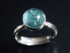 Aquamarine Ring 1,96 Ct. cabochon 925 Silver - open / any size